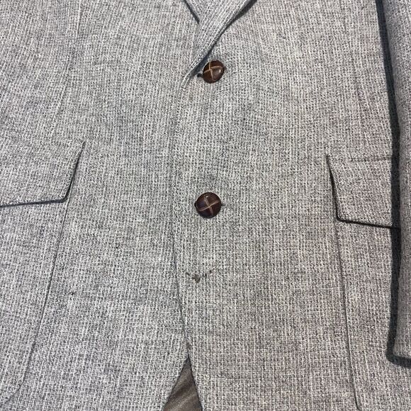 VINTAGE Pendelton Mens Blazer Tan 40 Virgin Wool Western Sports Coat Jacket USA - Picture 4 of 16